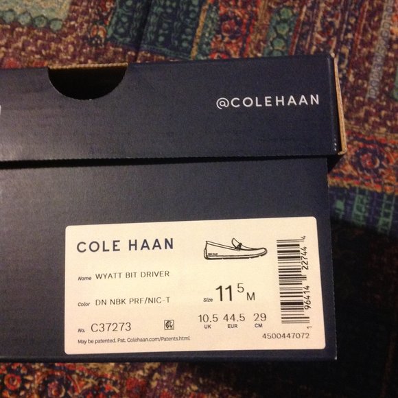 Cole Haan Men\'s Wyatt Beige Nubuck Bit Drivers(Loafers) - 11.5M - New  in Box